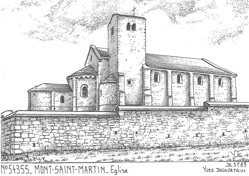 N 54355 - MONT ST MARTIN - église